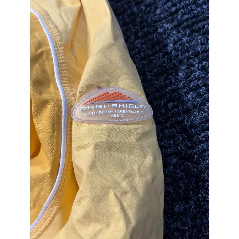 Columbia Kids Yellow Omni-Shield Waterproof Hooded Ski Jacket Size M